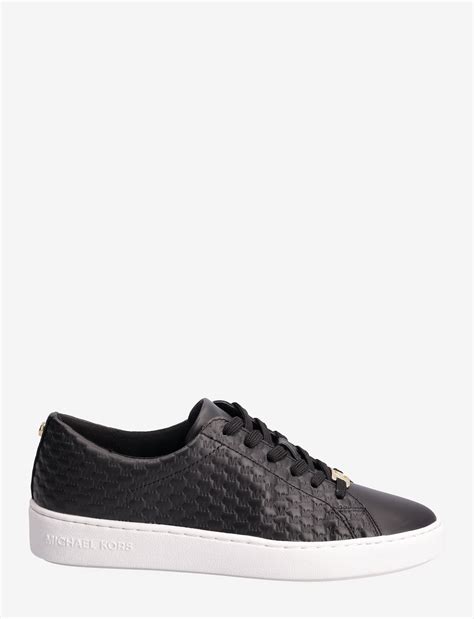 michael kors keaton lace up black|michael kors logo sneakers.